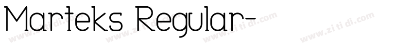 Marteks Regular字体转换